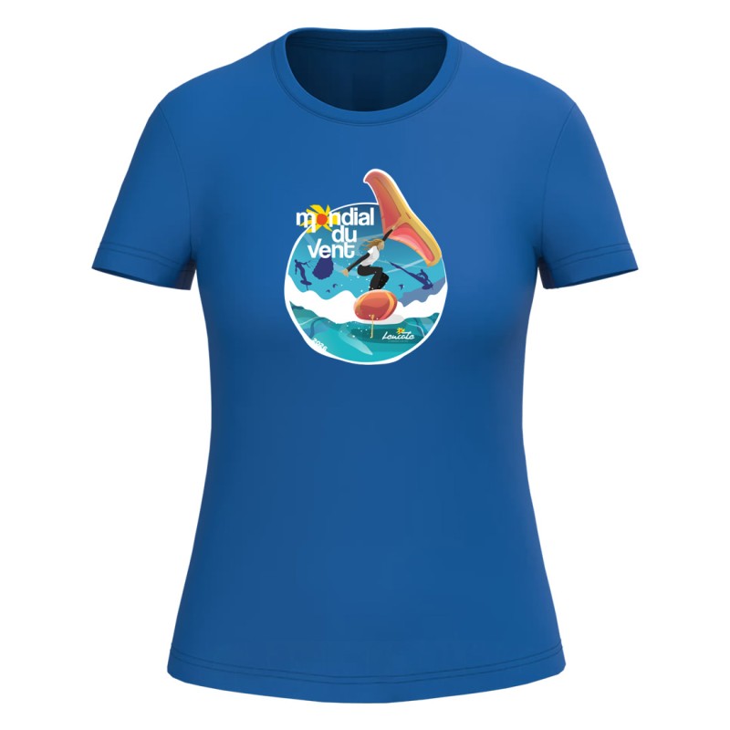Teeshirt officiel Mondial du Vent 2026 - coupe femme
