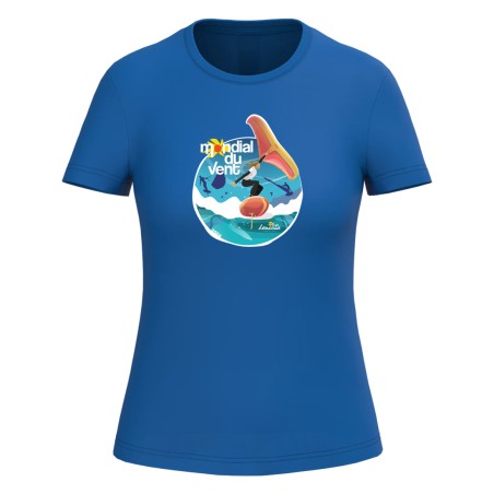 Teeshirt officiel Mondial du Vent 2026 - coupe femme